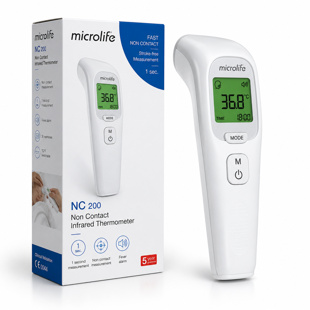 Thermomètre infrarouge sans contact Microlife NC 200