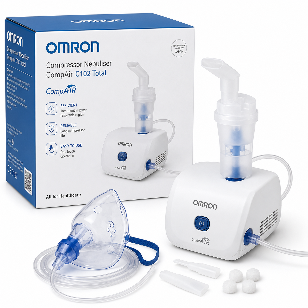 Nébuliseur à compresseur Omron CompAir C102 Total